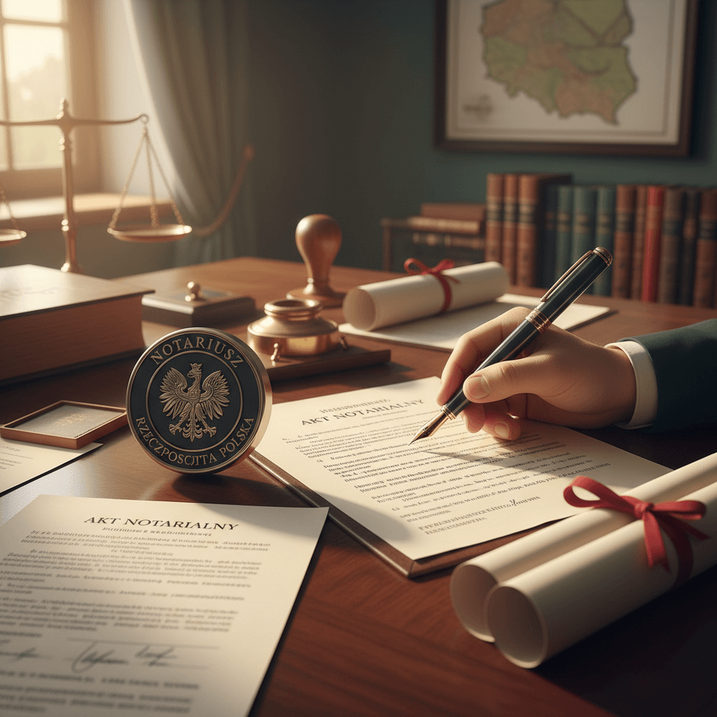 Notarial deed Poland — signing akt notarialny for real estate purchase